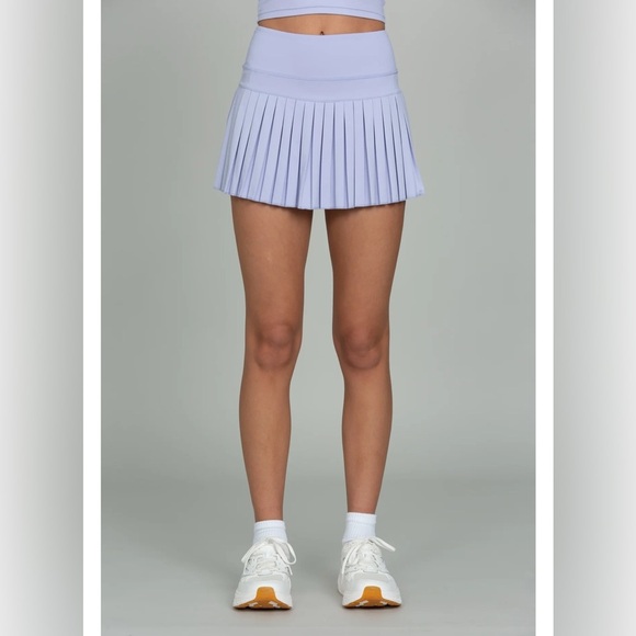 Gold Hinge Dresses & Skirts - Gold Hinge LAVENDER FIELDS PLEATED TENNIS SKIRT